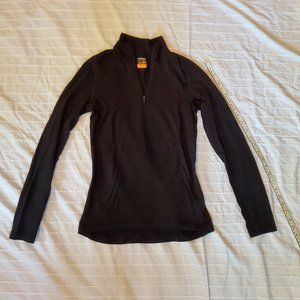 Icebreaker Women's Merino Wool Black Baselayer, S